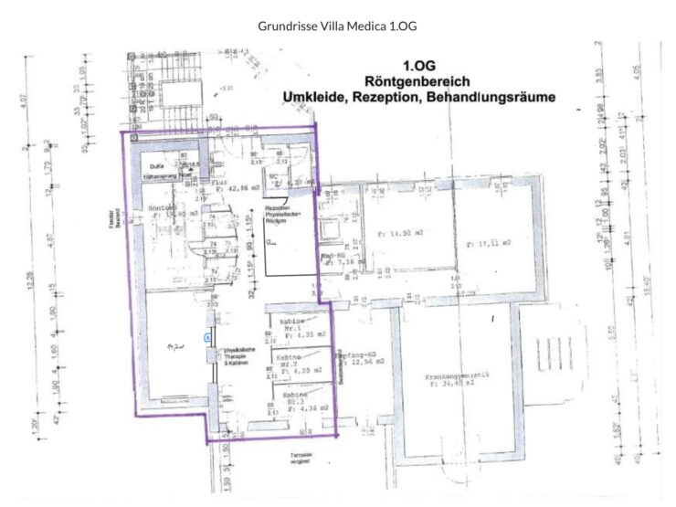 Grundriss Villa Medica 1.OG